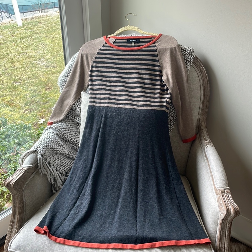 Knit Nine West 3/4 sleeve dress